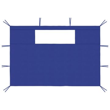 Pareti con Finestre per Gazebo 2 pz Blu
