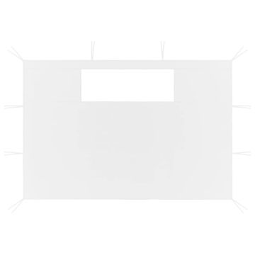 Pareti con Finestre per Gazebo 2 pz Bianche