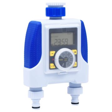 Timer Elettronico Irrigazione a Doppia Uscita Sensore Pioggia