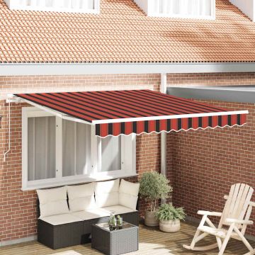 Tenda retrattile Arancione e Marrone 350 x 250 cm