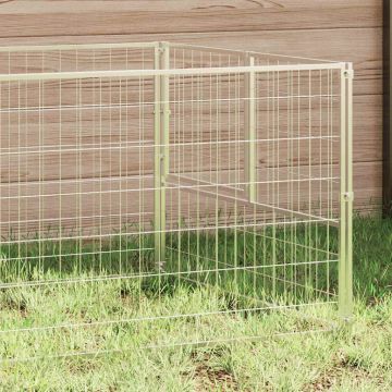 Gabbia per Cani Argento 10 m² in Acciaio