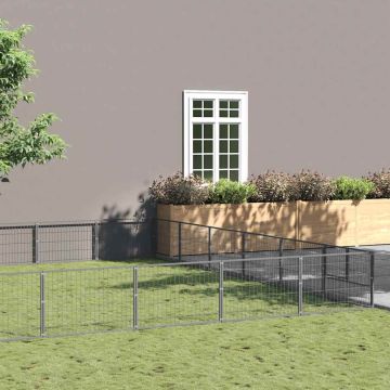 Gabbia per Cani Argento 54 m² in Acciaio