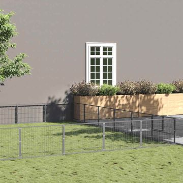 Gabbia per Cani Argento 60 m² in Acciaio