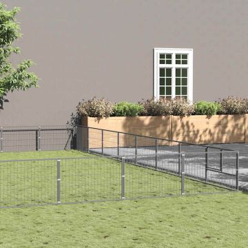 Gabbia per Cani Argento 72 m² in Acciaio