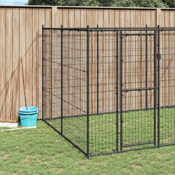 Gabbia per Cani da Esterno in Acciaio 16,94 m²