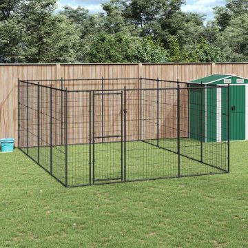 Gabbia per Cani da Esterno in Acciaio 14,52 m²
