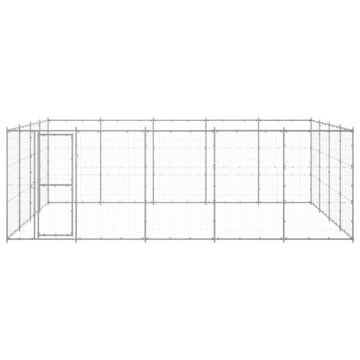 Gabbia per Cani da Esterno in Acciaio Zincato 24,2 m²