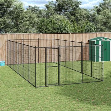 Gabbia per Cani da Esterno in Acciaio 21,78 m²