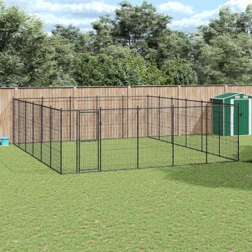 Gabbia per Cani da Esterno in Acciaio 36,3 m²