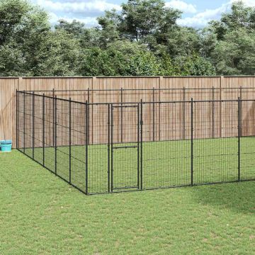 Gabbia per Cani da Esterno in Acciaio 79,86 m²