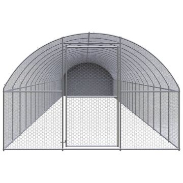 Gabbia per Polli da Esterno 3x20x2 m in Acciaio Zincato