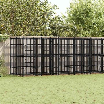 Gabbia per Cani da Esterno in Acciaio 16,59 m²