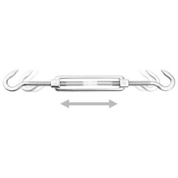 Set Accessori per Vela Parasole 5 pz in Acciaio Inossidabile