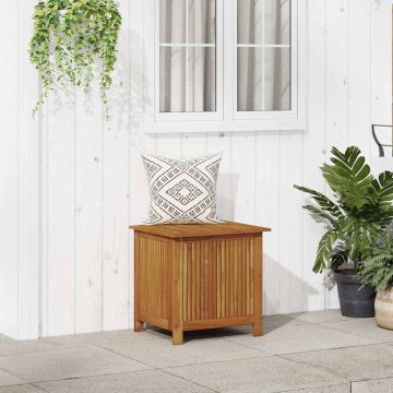 Contenitore da Giardino 60x50x58 cm in Legno Massello di Acacia