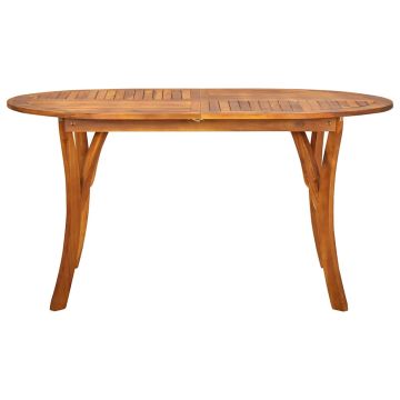 Tavolo da Giardino 150x90x75 cm in Massello di Acacia