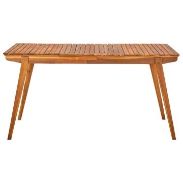 Tavolo da Giardino 150x90x75 cm in Massello di Acacia
