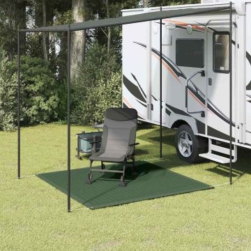 Tappeto da Tenda 250x250 cm Verde Scuro