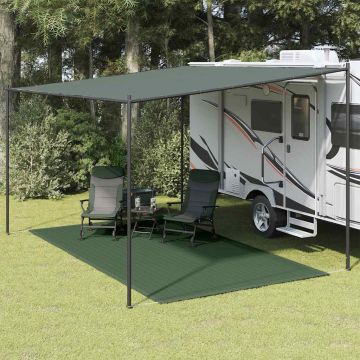 Tappeto da Tenda 250x450 cm Verde Scuro