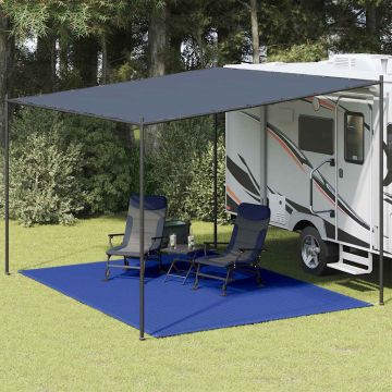Tappeto da Tenda 300x400 cm Blu in HDPE