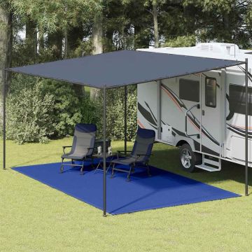 Tappeto da Tenda 300x600 cm Blu in HDPE