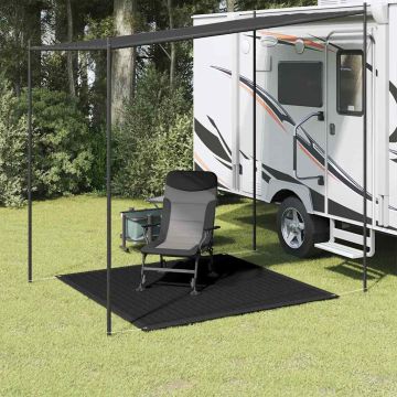Tappeto da Tenda 200x200 cm Nero
