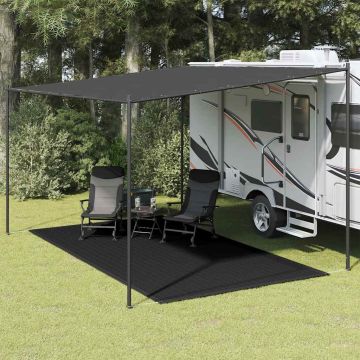 Tappeto da Tenda 200x400 cm Nero