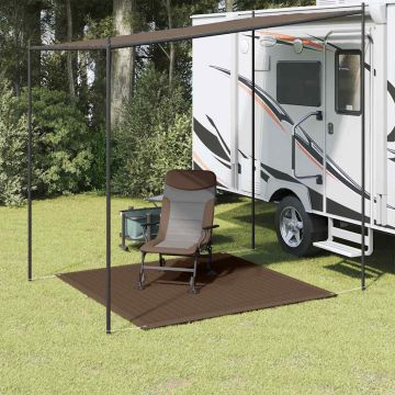 Tappeto da Tenda 200x200 cm Marrone