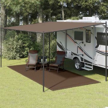 Tappeto da Tenda 250x550 cm Marrone