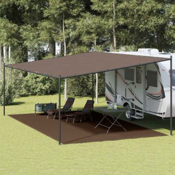 Tappeto da Tenda 400x600 cm Marrone