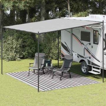 Tappeto da Tenda 300x400 cm Antracite e Bianco