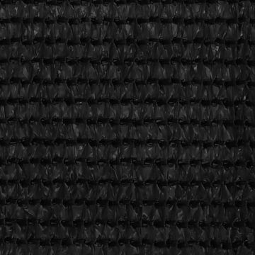 Schermo Frangivista per Balcone Nero 90x500 cm in HDPE