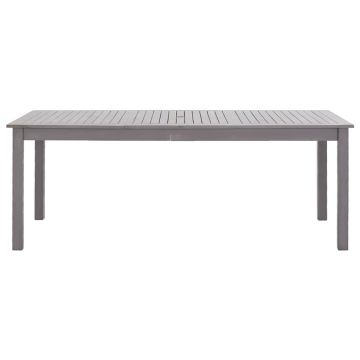 Tavolo da Giardino Grigio Slavato 200x90x74 cm Legno di Acacia