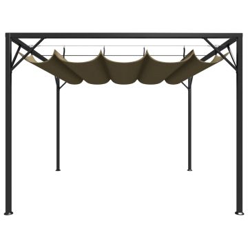 Gazebo da Giardino con Tetto Retrattile 3x3 m Talpa 180 g/m²