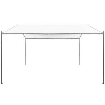 Gazebo da Giardino 400x400x260 cm Bianco 180 g/m²