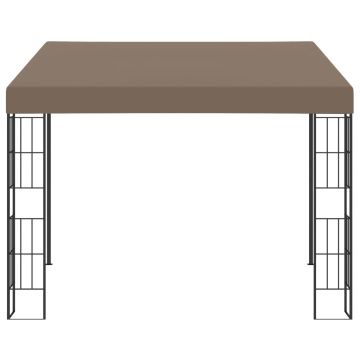 Gazebo a Parete 3x3 m Talpa in Tessuto