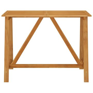 Tavolo da Bar da Giardino 140x70x104 cm in Massello di Acacia