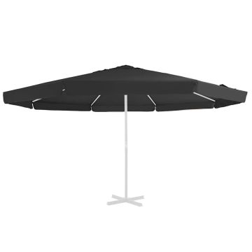 Telo di Ricambio per Tenda da Sole Nero 515 cm