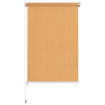 Tenda a Rullo per Esterni 85(L)x140(A) cm Beige
