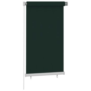 Tenda a Rullo per Esterni 85(L)x140(A) cm Verde scuro HDPE