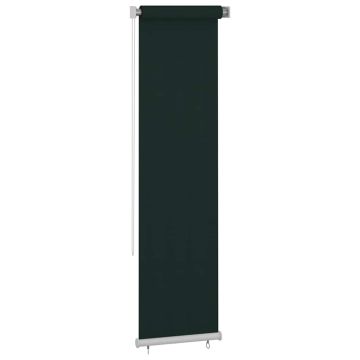 Tenda a Rullo per Esterni 65(L)x230(A) cm Verde scuro HDPE