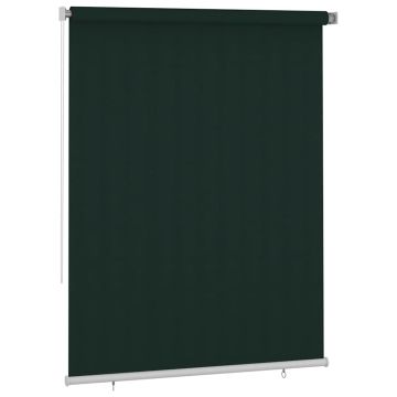 Tenda a Rullo per Esterni 185(L)x230(A) cm Verde scuro HDPE