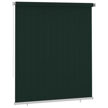Tenda a Rullo per Esterni 205(L)x230(A) cm Verde scuro HDPE