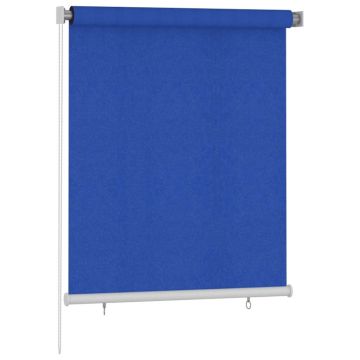 Tenda a Rullo per Esterni 125(L)x140(A) cm Blu HDPE