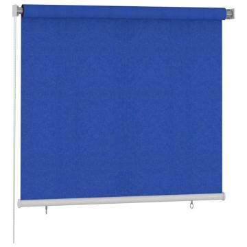 Tenda a Rullo per Esterni 165(L)x140(A) cm Blu HDPE