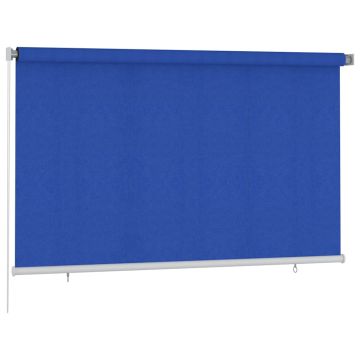 Tenda a Rullo per Esterni 245(L)x140(A) cm Blu HDPE