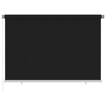 Tenda a Rullo per Esterni 225(L)x140(A) cm nera