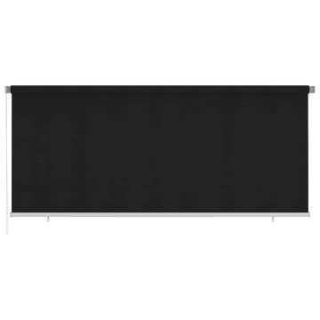 Tenda a Rullo per Esterni 355(L)x140(A) cm nera