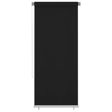 Tenda a Rullo per Esterni 105(L)x230(A) cm nera