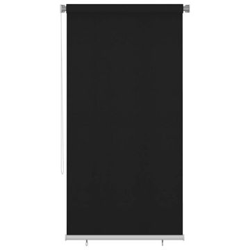 Tenda a Rullo per Esterni 125(L)x230(A) cm nera
