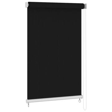 Tenda a Rullo per Esterni 145(L)x230(A) cm nera